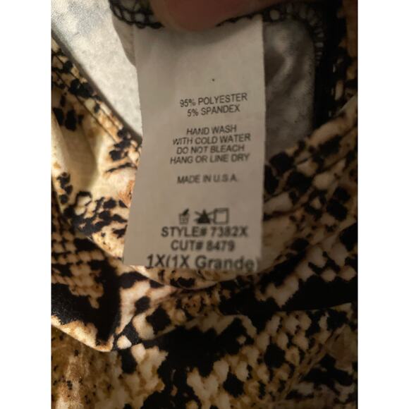 Goodtime usa Black Print Size 1X Jumpsuit - Picture 2 of 2